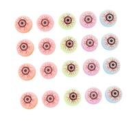 20pcs Halloween Realistic Eyeball Bouncy Balls Horror Eyes Props for Party Bag Fillers Scary Decoration and Creative Play for Boys Random Color