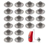 20PCS Hearing Aid Domes 10mm - Hearing Aid Accessories Parts, Extra Large Hearing Aid Domes,Soft Silicone Hearing Aid Open Domes,Washable Replacement Hearing Aid Ear for Seniors with Hearing Loss