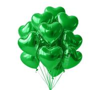 20PCS Heart Shape Balloons,WINCUR 18" Durable Aluminum Film Love Balloons,Birthday Party Decorations for Graduation,Wedding, Valentines Day,Engagement Marriage（Green）
