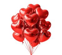 20PCS Heart Shape Balloons,WINCUR 18" Durable Aluminum Film Love Balloons,Birthday Party Decorations for Graduation,Wedding, Valentines Day,Engagement Marriage（Red）