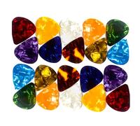 20Pcs Heart Shaped Guitar Pick Acoustic Electric Bass Guitars Plectrum Clear 4 Different Thickness Electric Heart Shaped Accessories