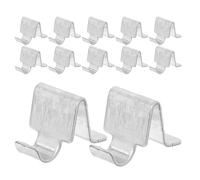 20pcs Heavy Duty Cabinet Shelf Clips 8mm Stainless Steel Metal | Replacement-friendly Support Pegs, Easy Installation for Archive Cabinets, Silver Finish, Library Display Shelves
