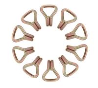 20pcs Heavy Duty Metal Tie down Hooks Double Row Cargo Trailer | Steel Construction, Textured Non-Slip Finish, for Ratchet Strap Ends, Furniture Transport, Camping Trips and Warehouse