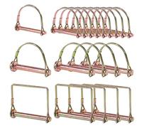 20PCS Heavy Duty PTO Pin Assortment Kit 1/4" 3/8" 5/16" Shaft Locking Pin Safety Coupler Pin for Farm Trailers Wagons Lawn Garden