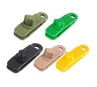 20pcs Heavy Duty Tarp Clips, Reliable Performance for Secure Fastening of For Camping Tents and Awnings (black)