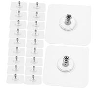 20pcs Heavy Duty Traceless Wall Na Adhesive Hooks - Extra Strong No Damage Hooks for Kitchen Bathroom Towel Bag & Hat Hanging - Ideal Decorative Solutions