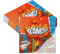 20pcs Hero Paper Serviettes Napkins,Hero Luncheon Napkins Tea Party Napkins Decorations,Disposable Party Serviettes Tissue Table Decorative for Picnics,Tea Parties,Birthday,Wedding Decor