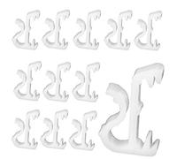 20pcs Hidden Valance Clips - 1" Mini Window Blinds Clips - White Plastic Valance Holder Retainer
