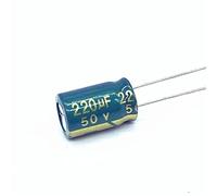 20pcs high Frequency Low impedance 50V 220UF Aluminum electrolytic Capacitor Size 10 * 13 220UF Control circuit
