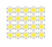 20pcs High Power LED COB Light Bulb 20mm 10W 250mA White 6000K LED Source Chip Light Lamp
