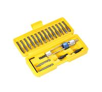 20Pcs High Speed Steel Bits Use Hand Tools Screwdriver Bit for Electric Power Air Screw Driver Practical Tool with Storage Box Hex Socket Wrench Countersink Phillips Flathead