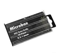 20pcs High Speed Steel Drill Bit Set For Mini Drills, Applicable For Woodworking, Plastic, And Electronic Repairs, Comes With Clear Plastic Drawer Box