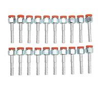 20PCS High Strength Aluminum Air Conditioning Hose Barb Fittings - Straight 5/8in Connectors for Universal Application in Cars, Trucks, and Engineering Vehicles! (3/8in)