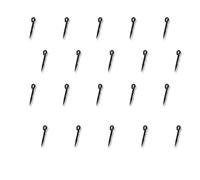 20Pcs High Strength Baits Needle Spikes Set Fishing Hook Metal for Carps Fishing with Barbed Hook Metal