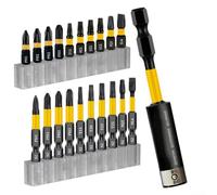 20PCS Hollow for torx Screwdriver Bits Set T6-T40, Magnetic Alloy Steel Driver Bits for Woodworking, Electrical & Car Repair (25mm/50mm/60mm)(21pcs)