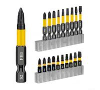 20PCS Hollow for torx Screwdriver Bits Set T6-T40, Magnetic Alloy Steel Driver Bits for Woodworking, Electrical & Car Repair (25mm/50mm/60mm)(20pcs)