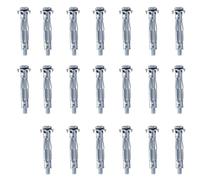 20Pcs Hollow Wall Anchor for M4,Plasterboard Fixings,Drywall Anchor Plugs Expansion Bolts,52MM Heavy Duty Metal Fixings Anchors for Drywall,Wall Fixings