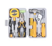 20Pcs Home Tool Set Portable Mini Tool Kit Basic Tool Kit Home Essential Pink Tool Kit Compact Toolbox with Storage Box for Ladies DIY Projects and Everyday Use (Yellow)