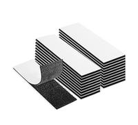 20Pcs Hook and Loop Tape, 2 × 10 cm Self Adhesive Reusable Double Sided Sticky Tape, Strong Heavy Duty Adhesive Strips for Home & Office Use (Black)