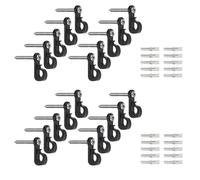 20pcs Hooks Hristmas Lights Hooks with PhillipsScrew for Garage New Year Party Outdoor Easy Release Wire Christmas Lights Hooks Easy Release Wire Hooks LED Lights Hooks Screw Hooks Bird Hooks