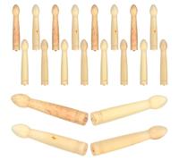 20pcs Horn Massage Comb Spare Pins, Rounded Tips