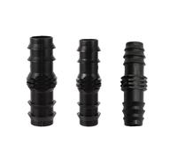 20Pcs Hose Barbed Couplings Straight Through Connector Micro Drip Irrigation PE Pipe Tubing Repair Fittings(for 16mm Pipe)
