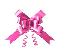 20pcs Hot Pink 30mm/3cm Large Ribbon Pull Bows for Party Wall, Gift Wraps, Christmas Trees, Wedding, Birthday Hampers Decoration Florist Pullbows