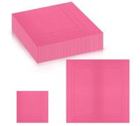 20PCS Hot Pink Napkins Serviettes Disposable Party 32x32cm,2 Ply Cocktail Napkin Colourful Lunch Dinner Serviettes Decorative Paper Napkins for Wedding Girls Birthday Party Picnic Kitchen Restaurant