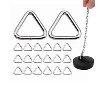 20pcs HYMC Sink Stopper Triangle Buckle Drain Plug Chain Triangles Hook for Bathtub Kitchen Sink Bathroom Wash Basins Drain Stopper Chain Triangles Buckle