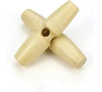 20Pcs Imitation Tooth Wood Toggle Olive Buttons Sewing Craft DIY Accessory Bag Compatible with Clothing Coat Jacket Overcoat-6cm Long