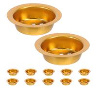 20pcs Incense Burner Insert 4.7cm Ash Catcher with Mesh Structure | Golden Metal Material, Efficient Ash, Decorative Middle Eastern Style, Suitable for Incense Cones and Resin