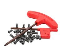 20Pcs Insert Torx Screws for Carbide Inserts CNC Lathe Tool Holder with Screwdriver, M1.6 M2 M2.5 M3 M3.5 M4 M5 M6 Replacement Fastener Hardware for Turning Tool Parts (M3.5 x 8mm)
