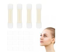 20pcs Instant Invisible Neck Lifting Tape Kit with 4 High-Elasticity Bands - Neck tape for saggy neck for Face, Jowls & Double Chin | Reusable & Hypoallergenic Strips for a Youthful, Smooth