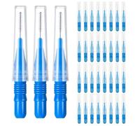 20pcs Interdental Brush Floss Sticks Tooth Head Toothpick Cleaning(Blue)
