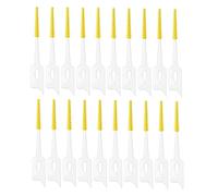 20PCS Interdental Brushes Ultra Tight Bristles Tooth Interdental Cleaners Silicone Toothpick Brush Disposable Teeth Soft Picks Yellow