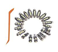 20PCS Interior LED Festoon Dome Lights Kit 6000K White Canbus FREE for Audi A4 S4 B8 Avant 2009-2015 COD