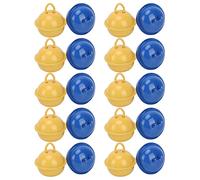 20pcs Jingle Bells, Christmas Bell, Yellow and Blue Craft Bells for Party Wedding Holiday Decoration, Crafts, Jewelry Pendant, Wall Hangings Packaging, Music Makers