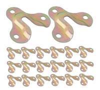 20Pcs Keyhole Hangers Heavy Duty Iron Wall Mount Picture Frame Hangers for Mirror Coat Rack Mug Holder Photo Frame Wooden Sign Hanging