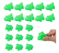 20pcs Kids Bath Toys, Mini Rubber Bath Toys Rubber Squeak Toys Floating Alligator Toy Cheerful Frog Bath Toy Cute Crocodile Bath Toy Funny Bathtub Toys for Kids Newborn Gifts Summer Pool Party