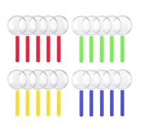 20Pcs Kids Magnifying Glasses, Portable Mini Magnifying Glasses with Colorful Handle for Children, Handheld Magnifying Glass for Kids for Reading, Exploring, Hobbies & Observation