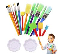 20PCS Kids Paint Brushes, Colorful Paint Brushes for Children, Toddler Paint Brushes, Art Paint Brush Set for Kids, Perfect for Beginners and Young Artists