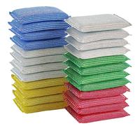 20Pcs Kitchen Cleaning Sponge,Washing Up Pad Dishwashing Sponge Non Scratch Scrub Sponge,for Pan Garage Bathroom Furniture Dishes Car&Steel Wash(Mixed Color)