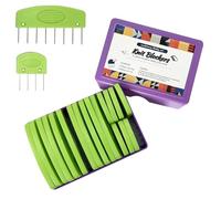 20Pcs Knit Blockers Pins Kit, Knit Blocking Combs for Crochet Knitting Blocking Board Mats, Crochet Blocking Pins for Crochet Projects Sewing Lace Needlework Projects Tool (Green)