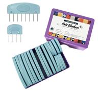 20Pcs Knit Blockers Pins Kit, Knit Blocking Combs for Crochet Knitting Blocking Board Mats, Crochet Blocking Pins for Crochet Projects Sewing Lace Needlework Projects Tool (Blue)