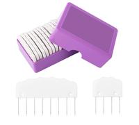 20pcs Knit Blocking Pin, Large & Small Knitting Blocking Combs for Crochet Needlepoint Blockers Board Mats for Sewing Picks Kit Lace Needlework Supplies Projects Tools Accessories (Milky)