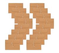 20pcs Kraft Paper Greeting Envelopes for Invitations, Office Files