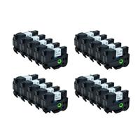 20PCS Laminated Black Print On White 0. 94 Inch Label Tape 24mm X 8m Works with 1 Inch TZe 251 TZe251 Tz 251 Compatible Label Maker