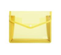 20pcs Large Capacity PVC Bag Waterproof Document A5 File Folders Organizer Envelope Folder for Document(Yellow)