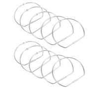 20pcs Large D-Shaped Metal Binder Rings Silver Iron | Openable Design for Easy Reorganization, Binds over 100 Sheets of A4 Paper, for Engineers and Students