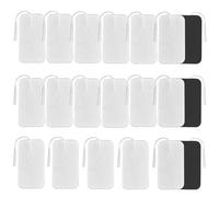 20pcs Large Electrode Pads for TENS, TENS Machine Pads for 2mm PIN Connector, Durable Unit Replacement Pads, TENS Pads Replacement Self-Adhesive Electrodes for Effective Pain Relief Management (A)